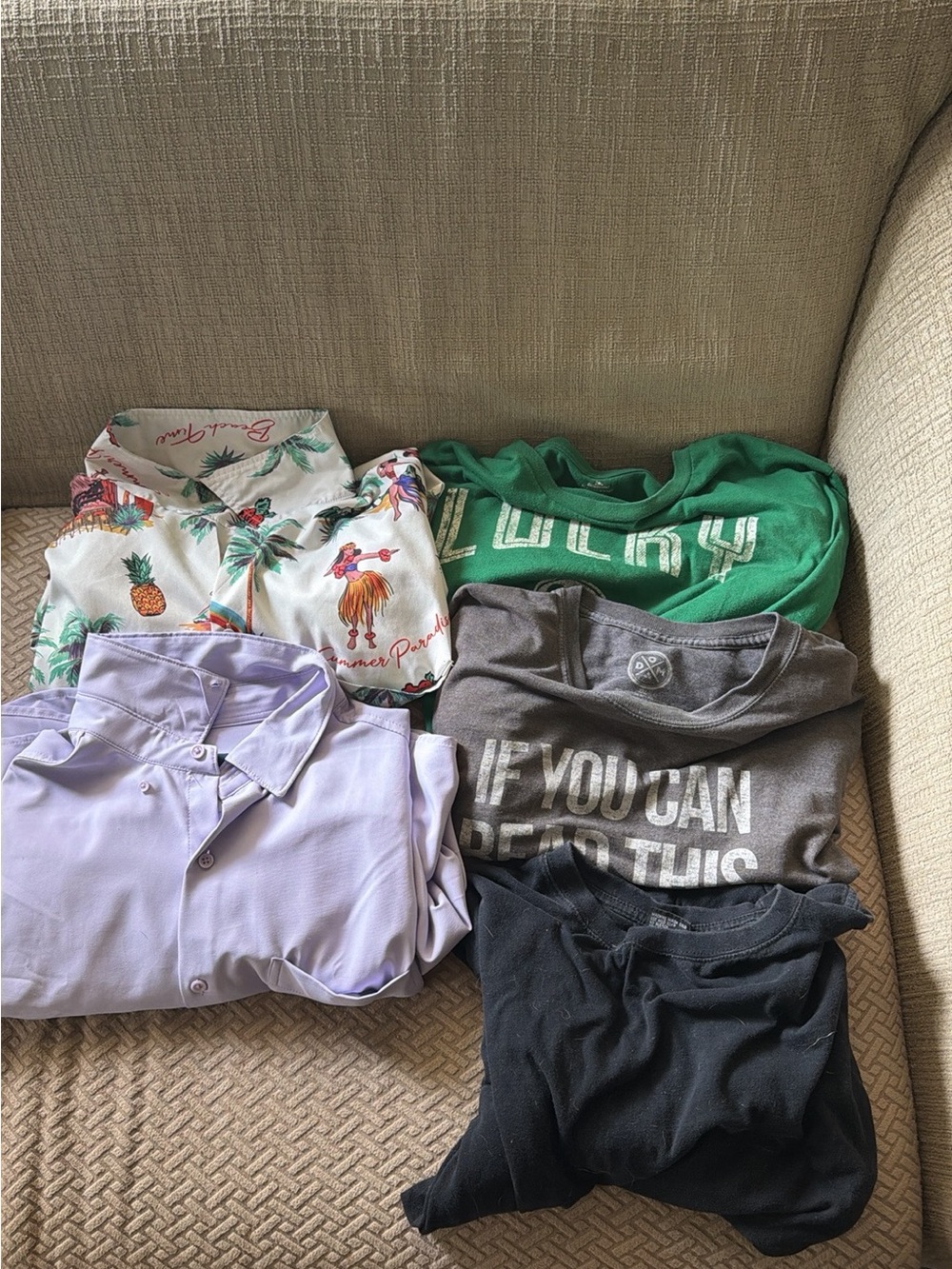 Men's 5 Shirt Bundle 2XL / 3XL / XXL